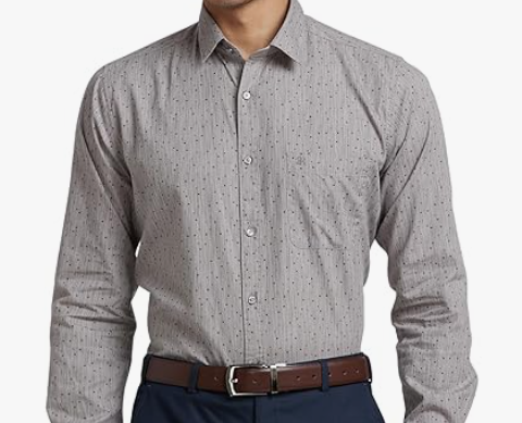 Raymond Men’s Slim Fit Cotton Printed Casual Shirt